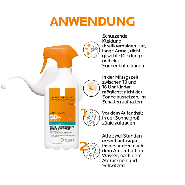 LA ROCHEPOSAY ANTHELIUS 50 Plus 300 ml Spray