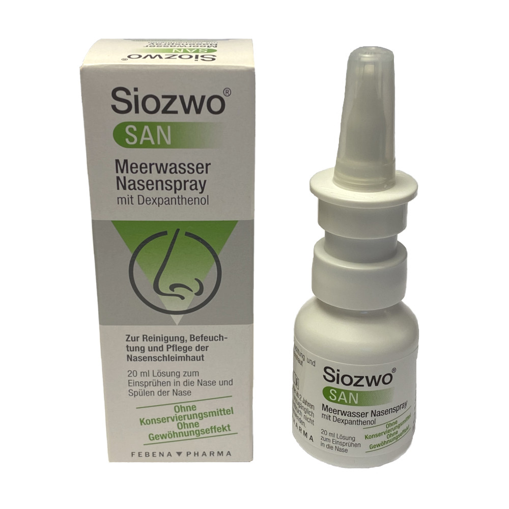 Siozwo SAN Meerwasser Nasenspray mit Dexpanthenol 20 ml Nasenspray
