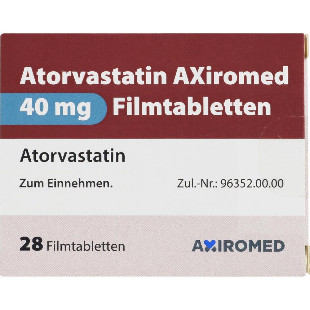 ATORVASTATIN AXiromed 40 mg Filmtabletten 28 St Filmtabletten