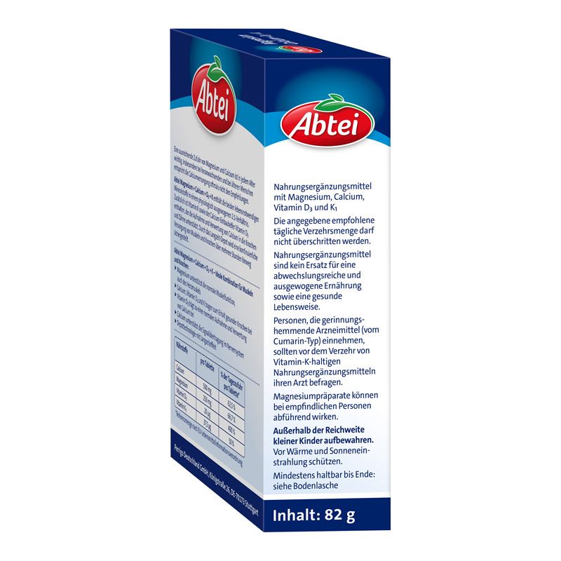 Abtei Magnesium Calcium + D3 + K 42 St Tabletten