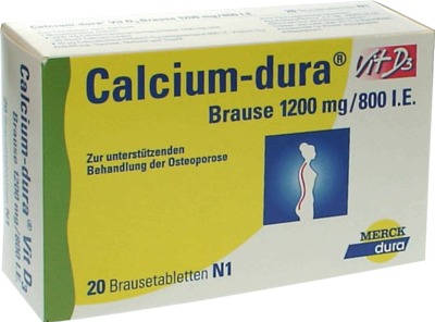 Calcium-dura Vit D3 Brause 1200mg/800 I.E. 20 St Brausetabletten