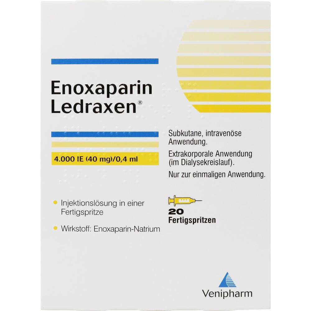 Enoxaparin Ledraxen 20 St Injektionslösung in einer Fertigspritze