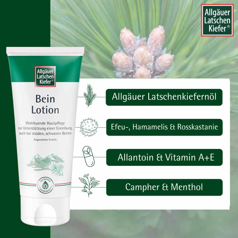 Allgäuer Latschen Kiefer Bein Lotion  200 ml Lotion