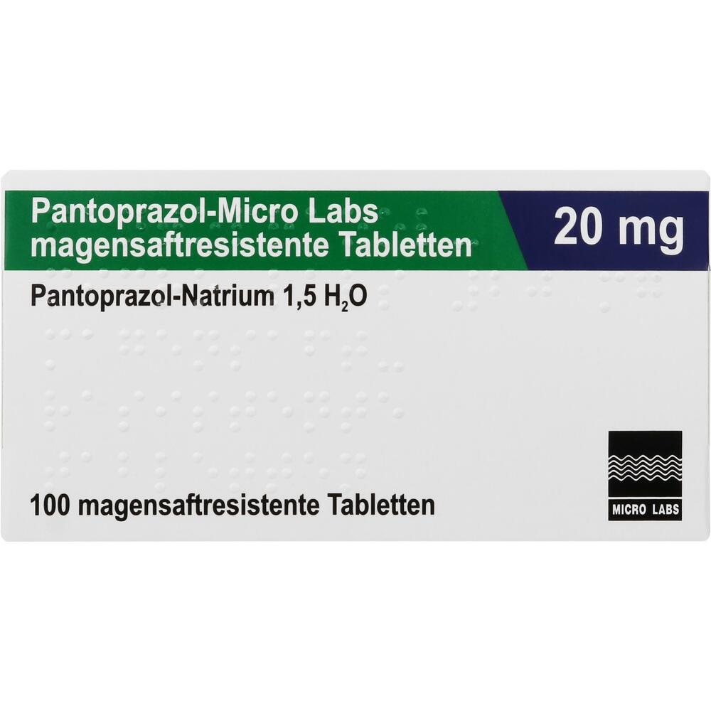 Pantoprazol-Micro Labs 20 mg 100 St Tabletten magensaftresistent
