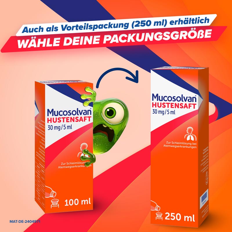 Mucosolvan HUSTENSAFT 30 mg/5 ml 250 ml Lösung zum Einnehmen