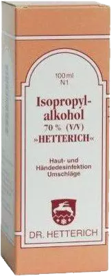 ISOPROPYLALKOHOL 70% V/V Hetterich 100 ml Lösung