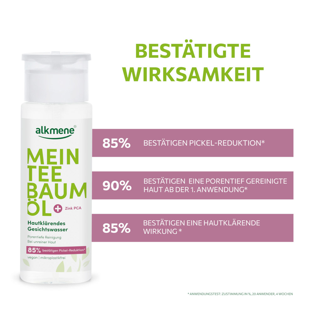alkmene MEIN TEE BAUM ÖL Hautklärendes Gesichtswasser 150 ml Lösung