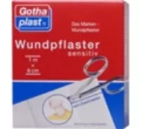 GOTHAPLAST Wundpflaster sensitiv 8 cmx1 m geschnitten 1 St Pflaster