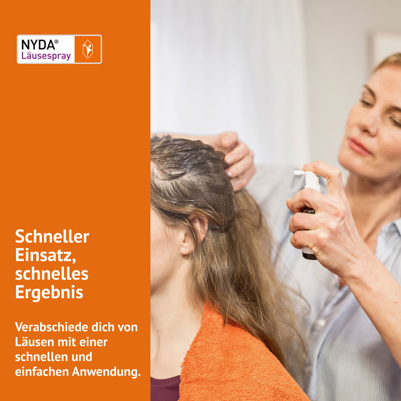 NYDA Läusespray gegen Kopfläuse & Nissen 2X50 ml Pumplösung