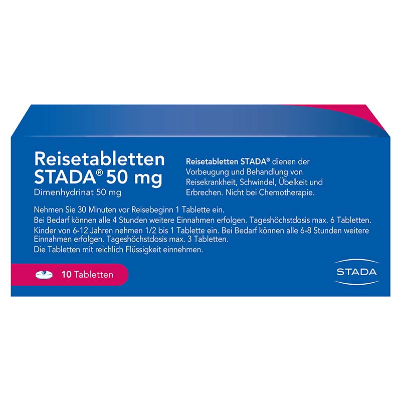 Reisetabletten STADA 50 mg 10 St Tabletten