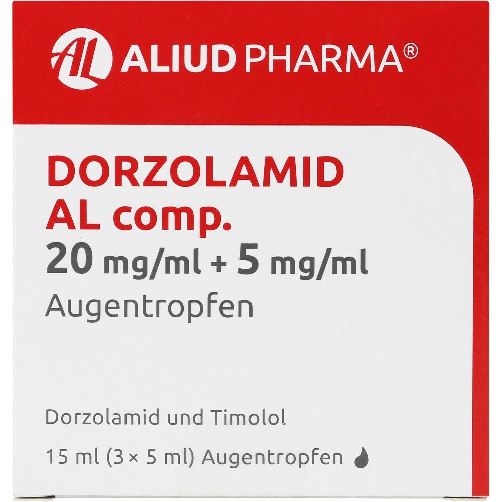 DORZOLAMID AL comp. 20mg/ml + 5mg/ml 3X5 ml Augentropfen