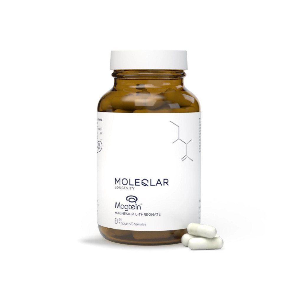 MOLEQLAR LONGEVITY Magtein MAGNESIUM L-THREONATE 90 St Kapseln
