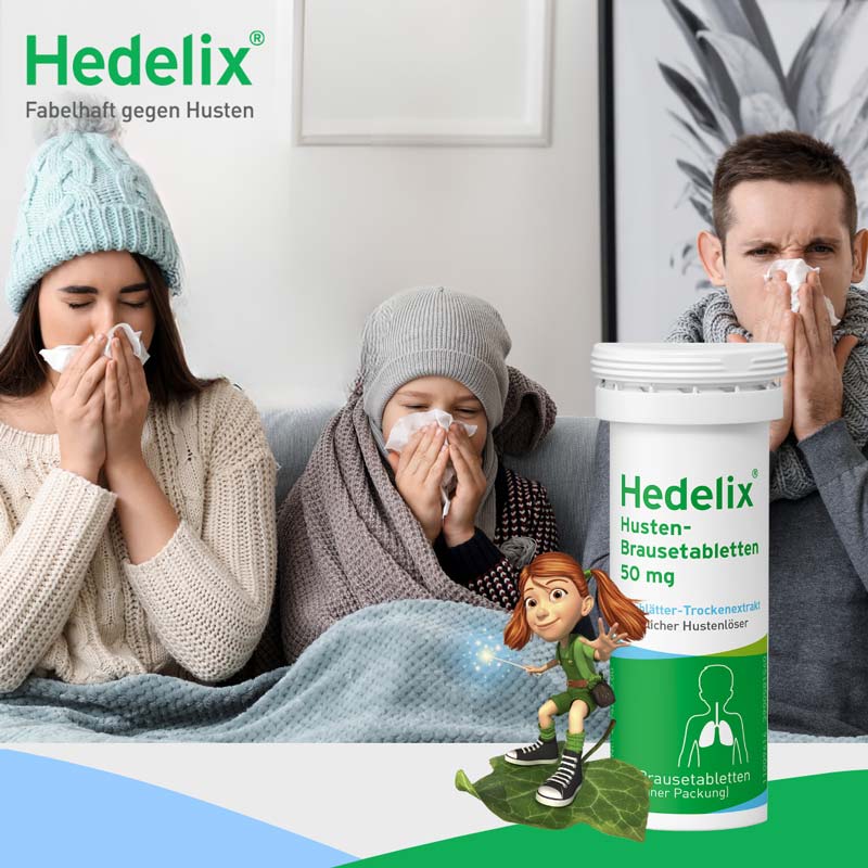 Hedelix Husten 20 St Brausetabletten