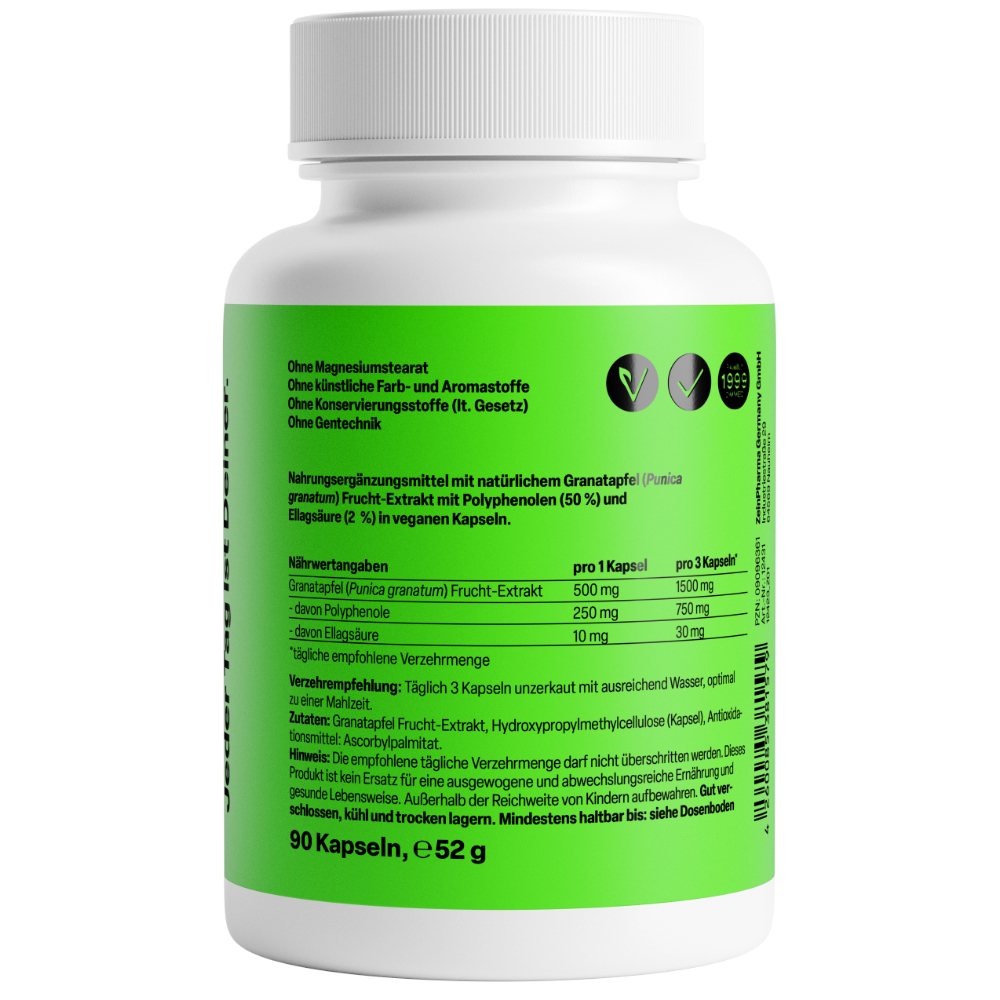 Zein PHARMA Granatapfel 500mg 90 St Kapseln
