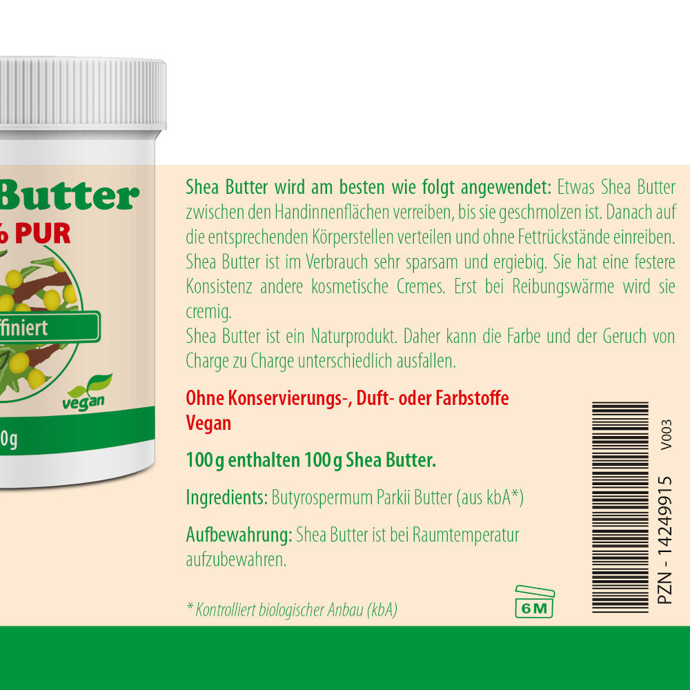 Sheabutter Unraffiniert 100% pur 250 g 250 g