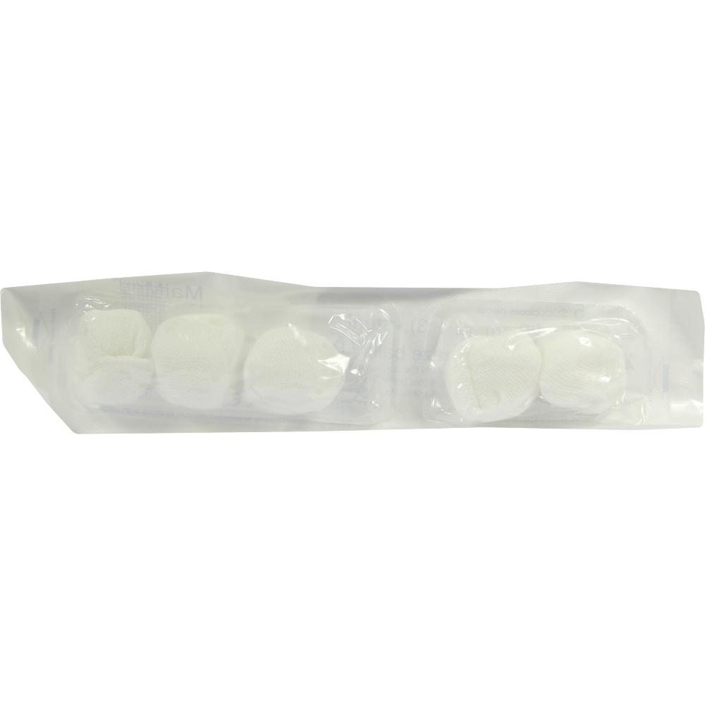 MULLTUPFER 2+3 pflaumengroß steril 1 Packung Tupfer