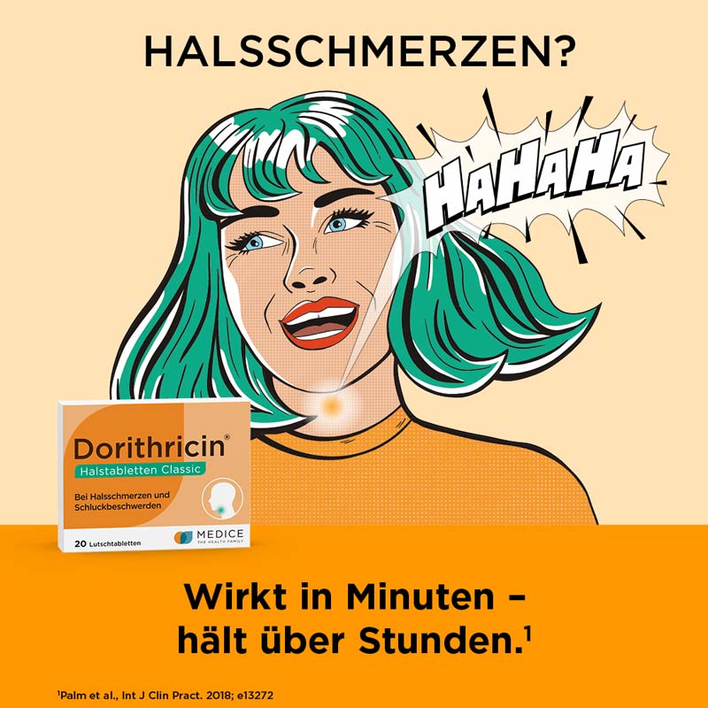 Dorithricin Classic Lutschtabletten bei Halsschmerzen  20 St Lutschtabletten