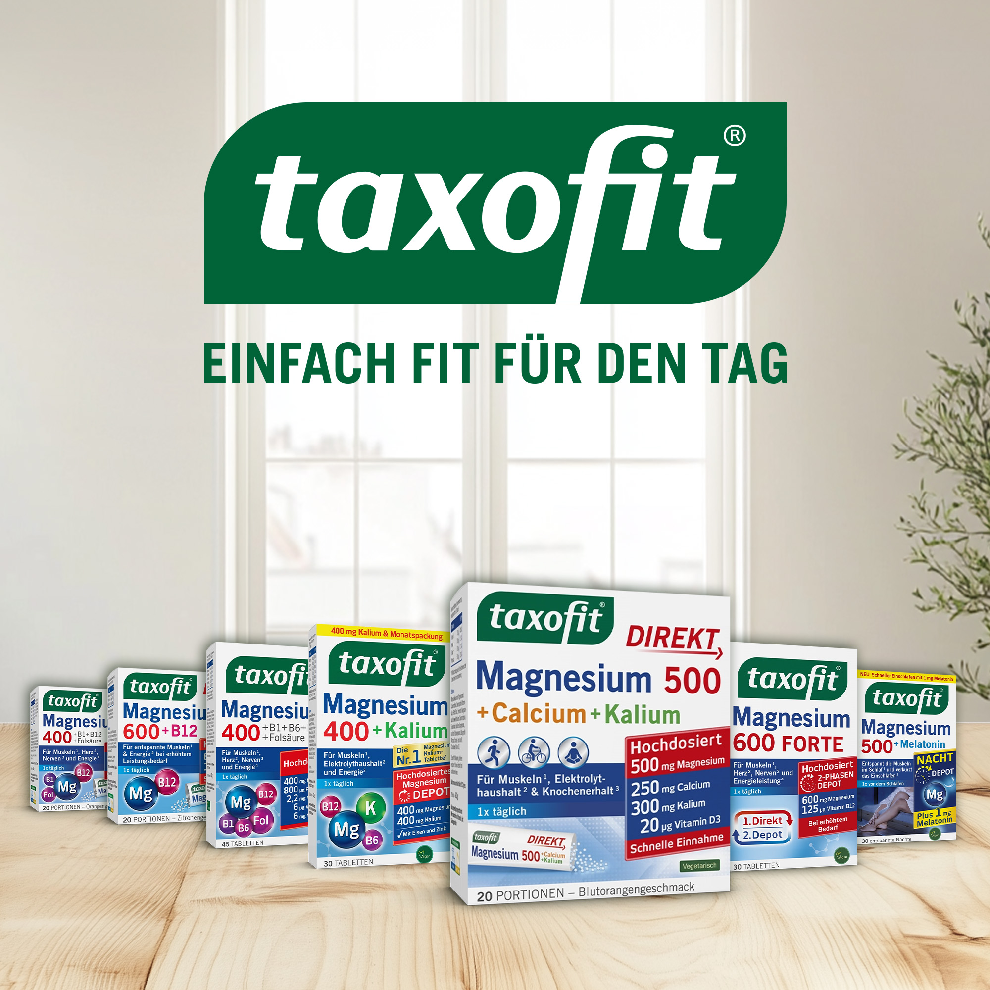 taxofit DIREKT Magnesium 500 + Calcium + Kalium 20 St Granulat