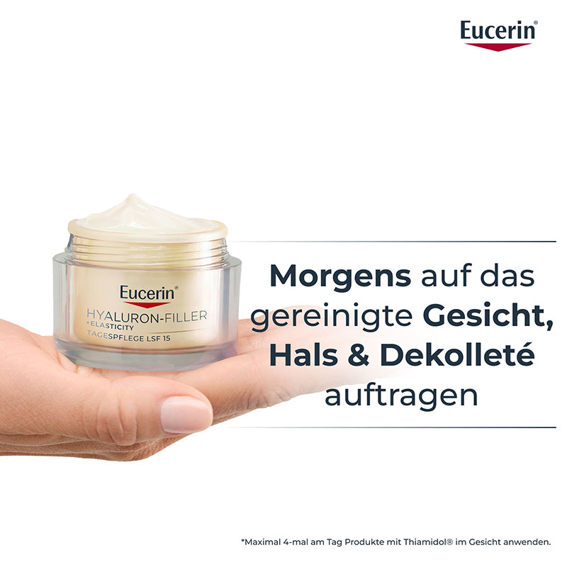 Eucerin HYALURON FILLER + ELASTICITY Anti Aging Tagespflege mit LSF 15 50 ml Creme