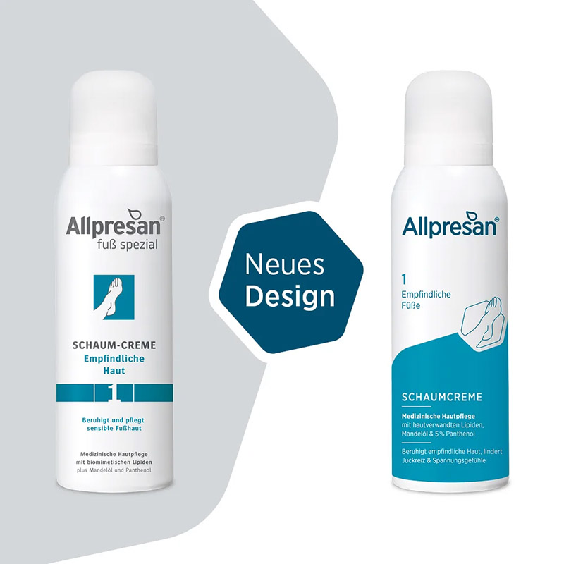 Allpresan Fuß spezial Nr. 1 ORIGINAL SCHAUM-CREME Empfindliche Haut 125 ml Schaum