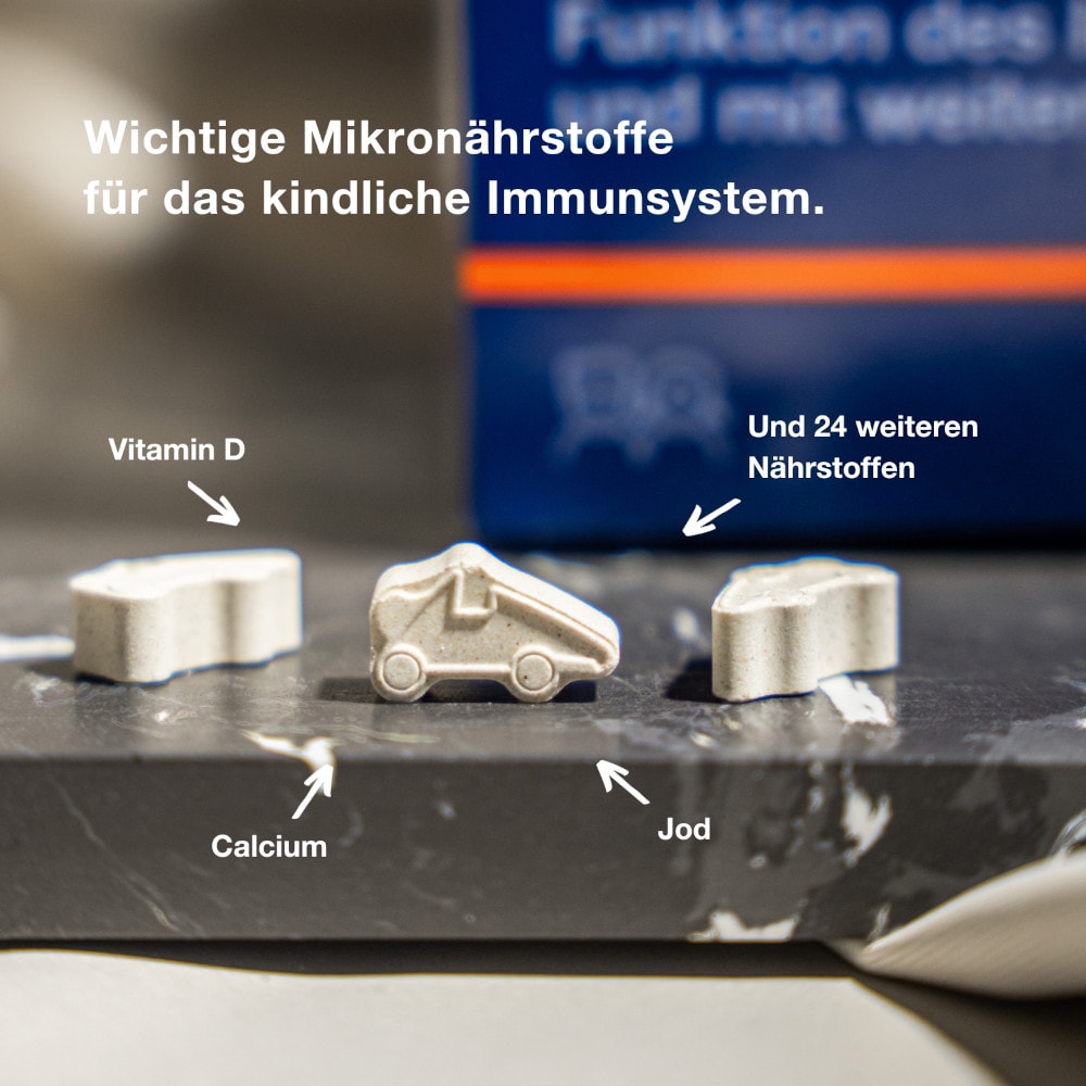 orthomol junior c plus - mit Vitamin C - Waldfrucht-Geschmack - Kautabletten