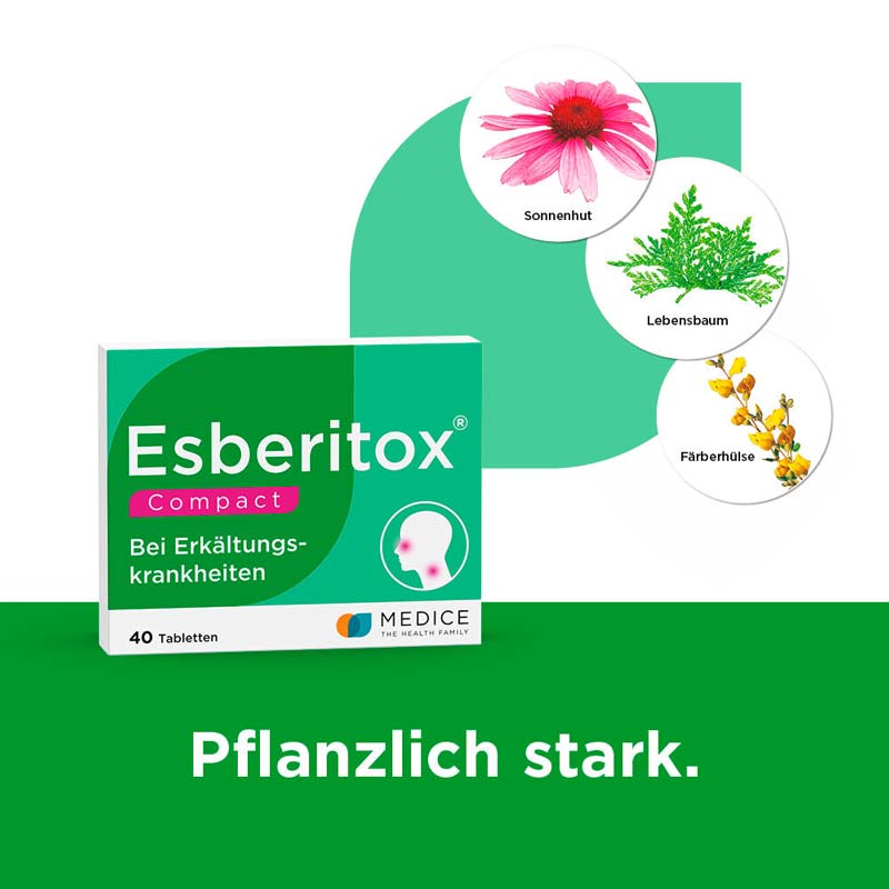 Esberitox Compact Bei Erkältungskrankheiten 40 St Tabletten