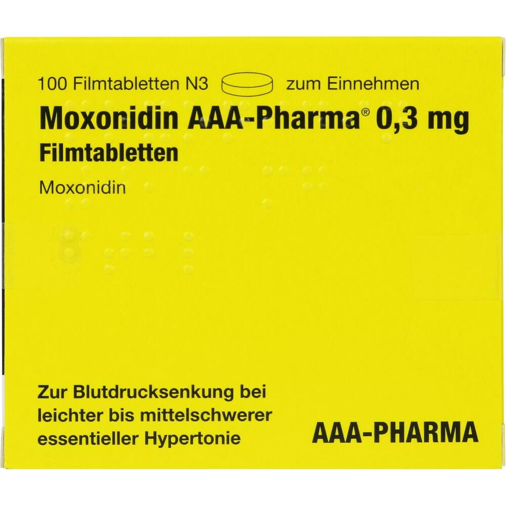 MOXONIDIN AAA Pharma 0,3 mg Filmtabletten 100 St Filmtabletten