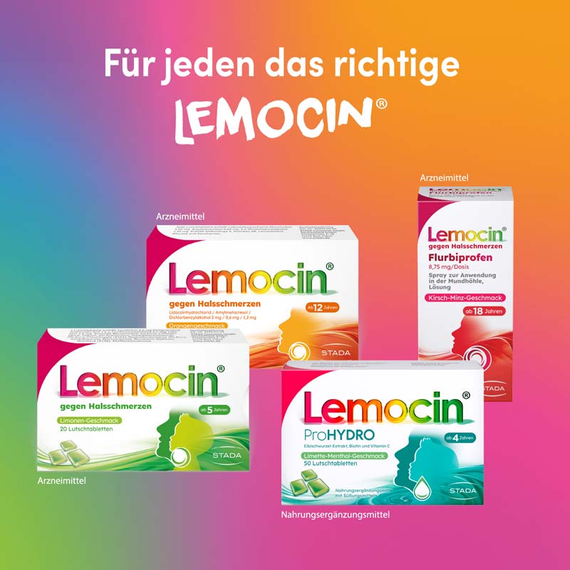 Lemocin gegen Halsschmerzen Flurbiprofen 15 ml Spray