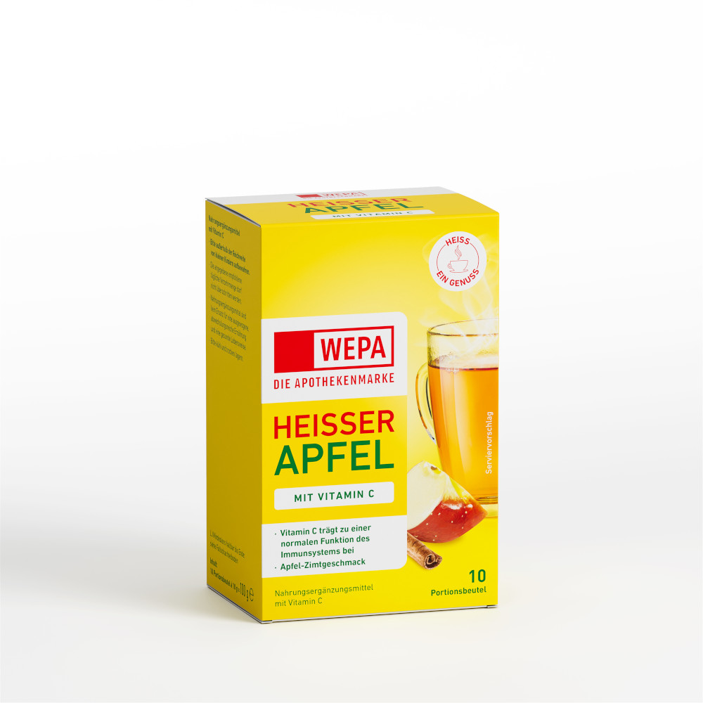 WEPA HEISSER APFEL 10X10 g Pulver
