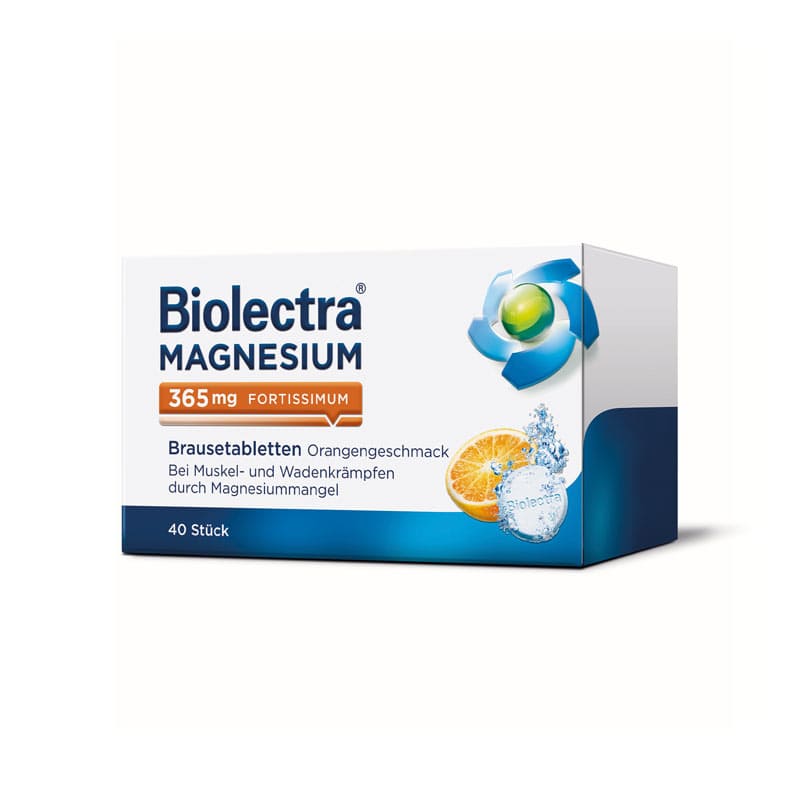 Biolectra MAGNESIUM 365mg FORTISSIMUM Orange 40 St Brausetabletten