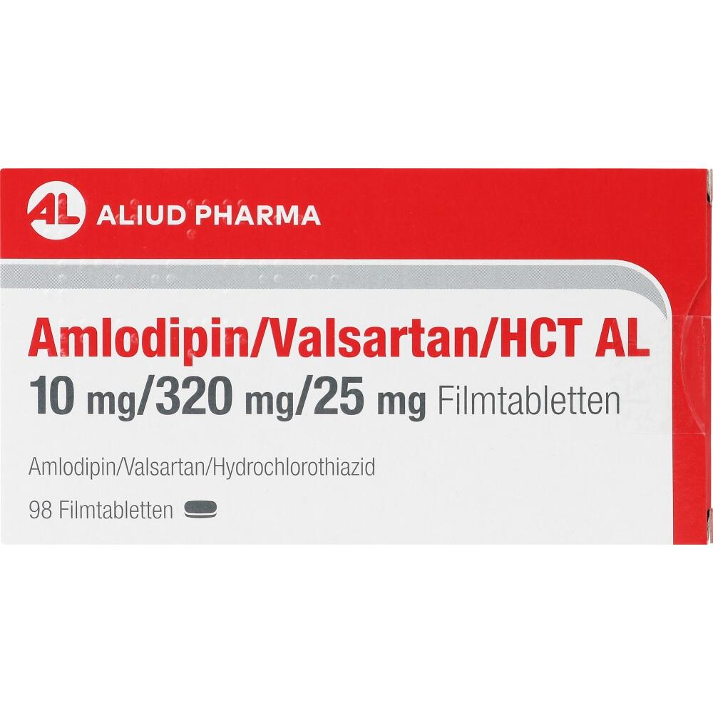 Amlodipin/Valsartan/HCT AL 10 mg/320 mg/25 mg 98 St Filmtabletten