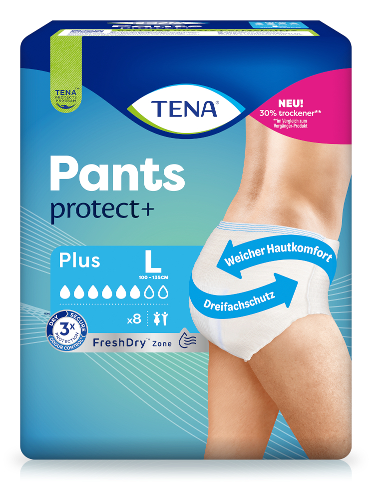 TENA PANTS plus L ConfioFit Einweghose 8 St
