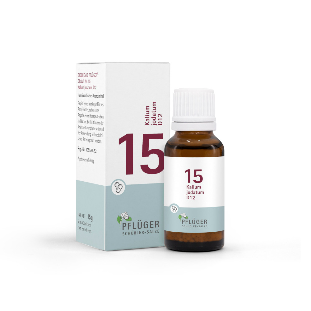 Schüßler-Salz Nr. 15 Kalium jodatum D12 15 g Globuli