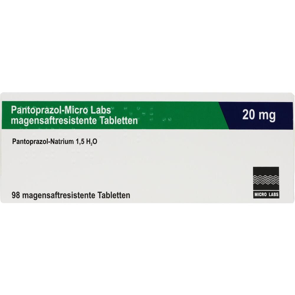 Pantoprazol-Micro Labs 20mg 98 St Tabletten magensaftresistent
