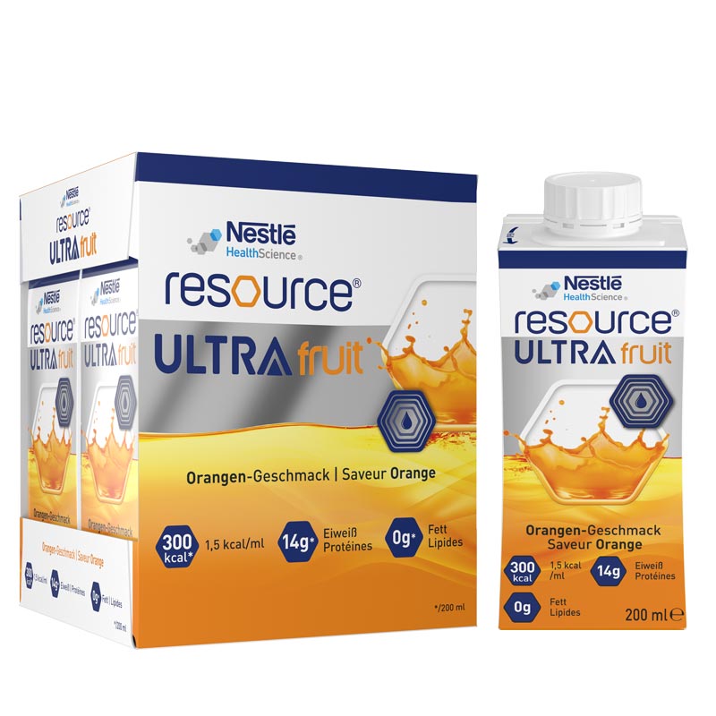 resource ULTRA fruit Orange 4X200 ml Flüssigkeit
