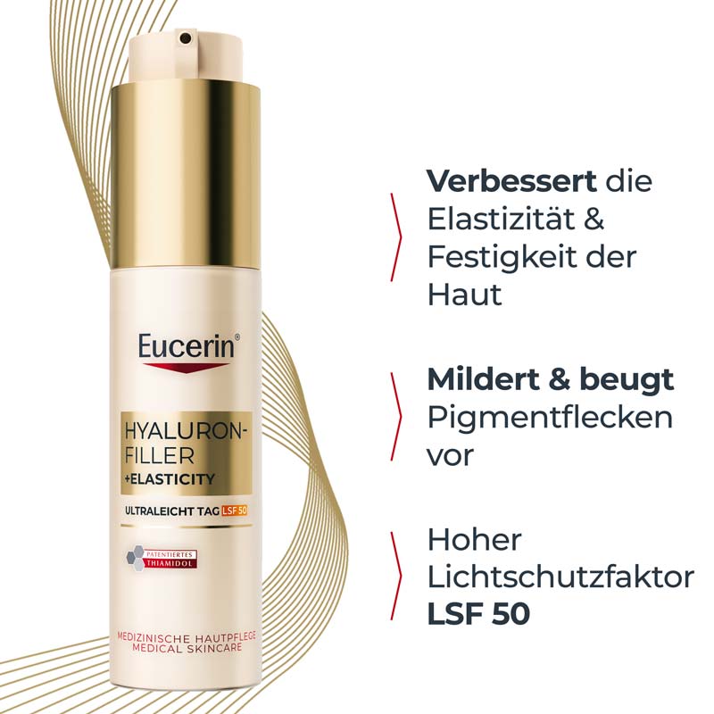 Eucerin HYALURON-FILLER+ELASTICITY ULTRALEICHT TAG LSF 50  50 ml Creme