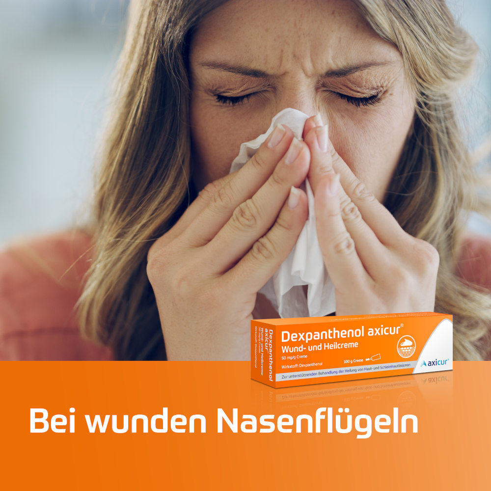 Dexpanthenol axicur Wund- und Heilcreme 50mg/g 100 g Creme