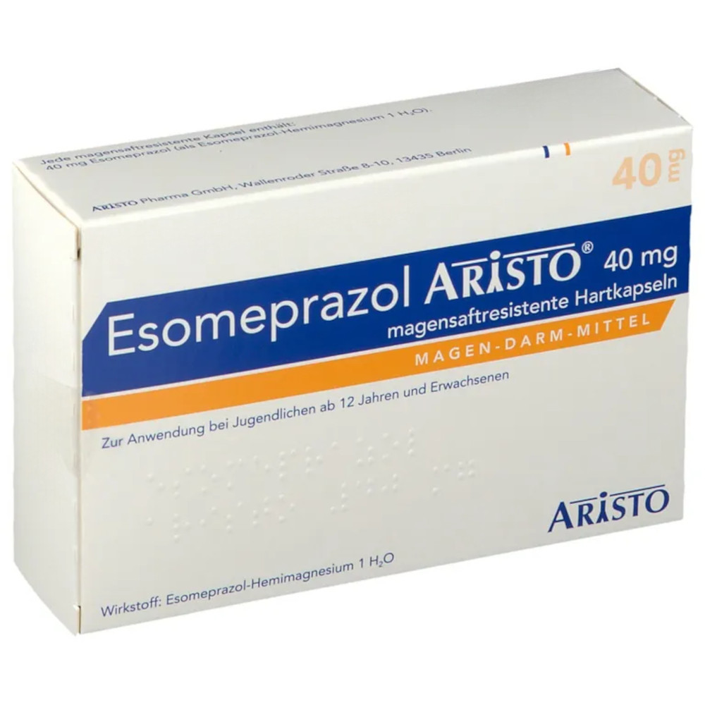 Esomeprazol Aristo 40mg 15 St Magensaftresistente Hartkapseln