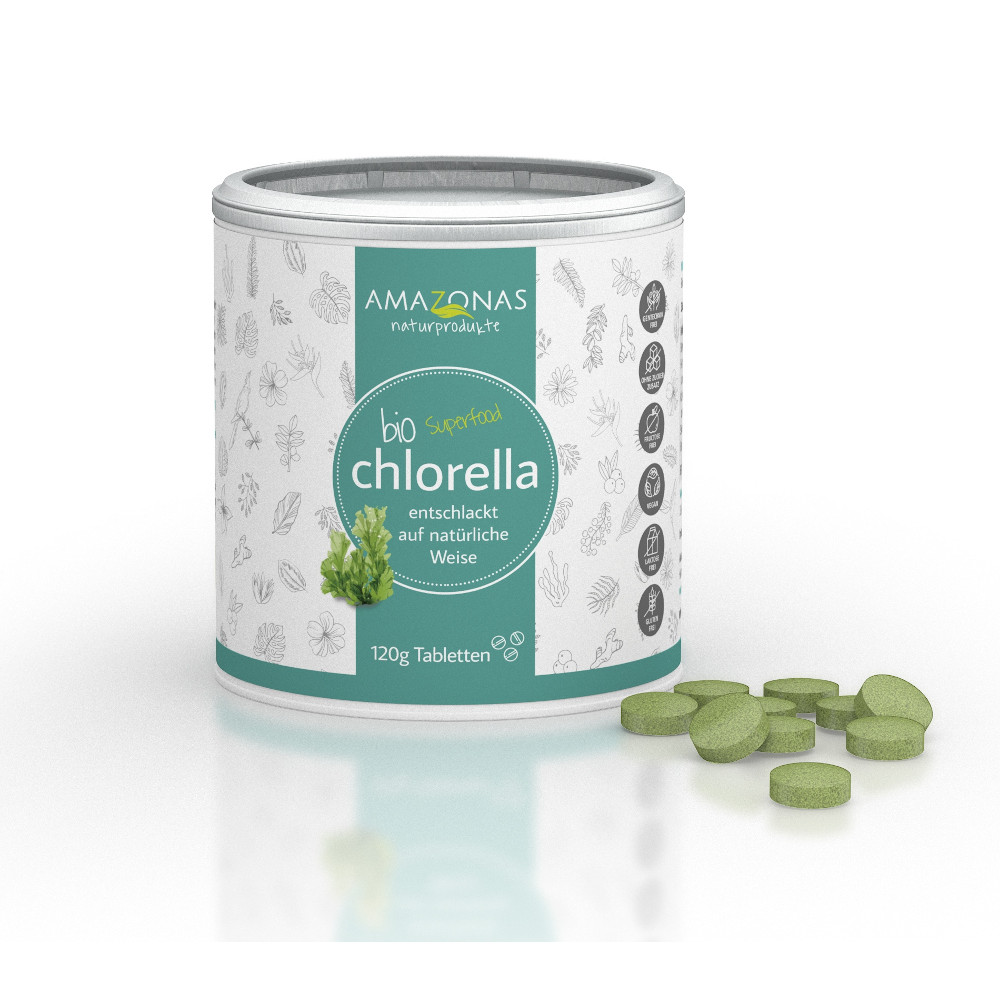 AMAZONAS Chlorella Bio Tabletten 120 g Tabletten
