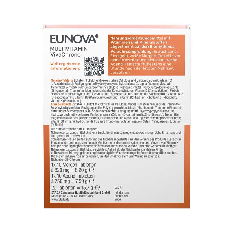 EUNOVA MULTIVITAMIN VivaChrono 2X10 St Tabletten