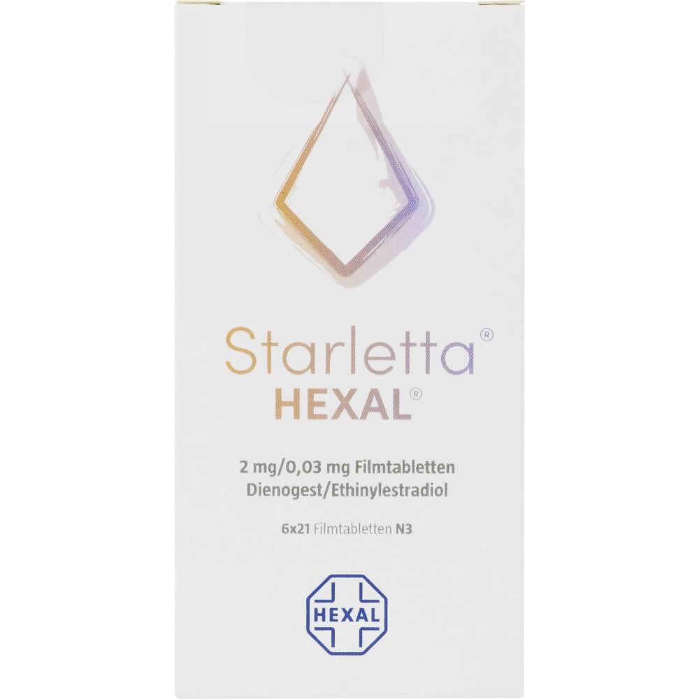 Starletta HEXAL 2mg/0,03mg 6X21 St Filmtabletten
