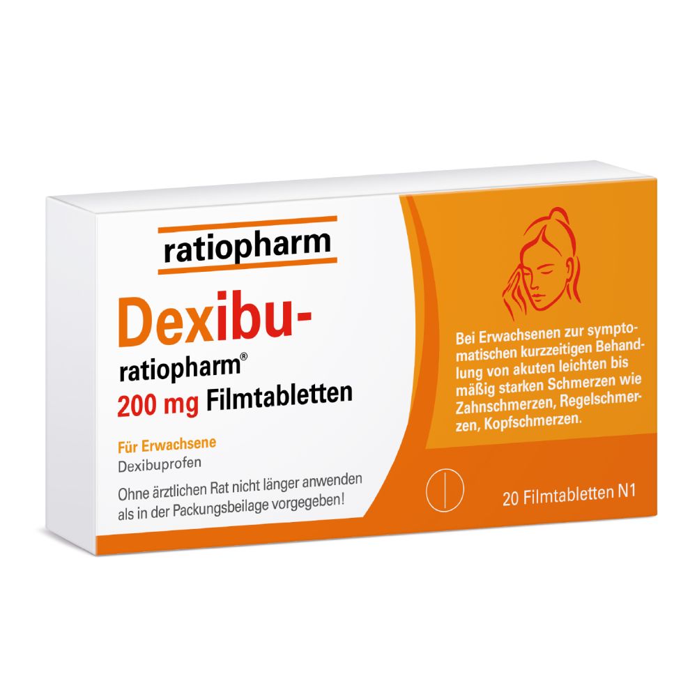 Dexibu-ratiopharm 200mg 20 St Filmtabletten