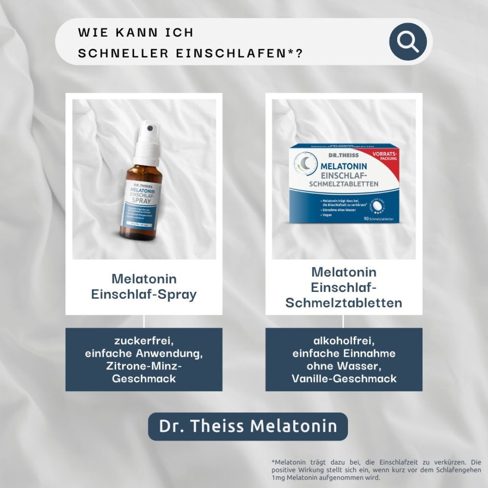 DR. THEISS MELATONIN EINSCHLAF-SCHMELZTABLETTEN 90 St Schmelztabletten