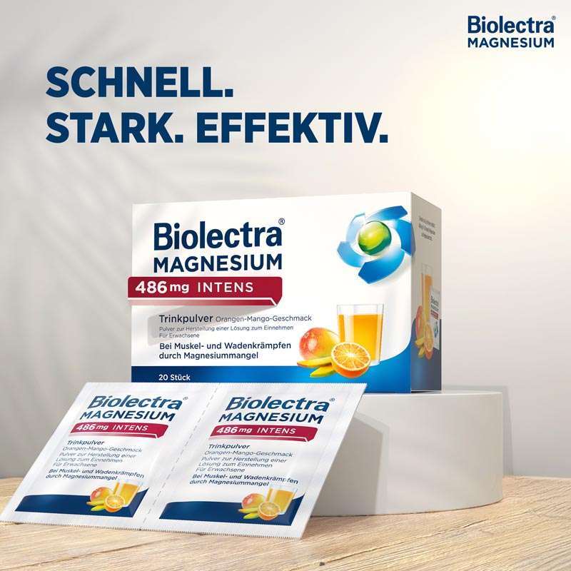 Biolectra MAGNESIUM 486 mg INTENS 40 St Pulver zur Herstellung einer Lösung zum Einnehmen