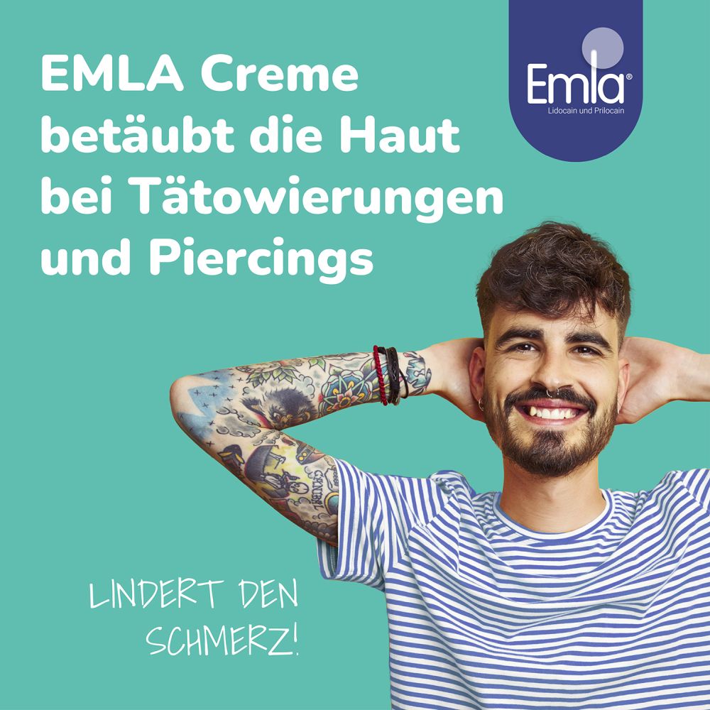 Emla Creme + 2 Tegaderm Pflaster  5 g Creme
