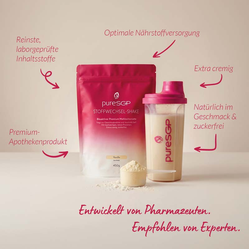 pureSGP STOFFWECHSEL-SHAKE Vanille 450 g Pulver