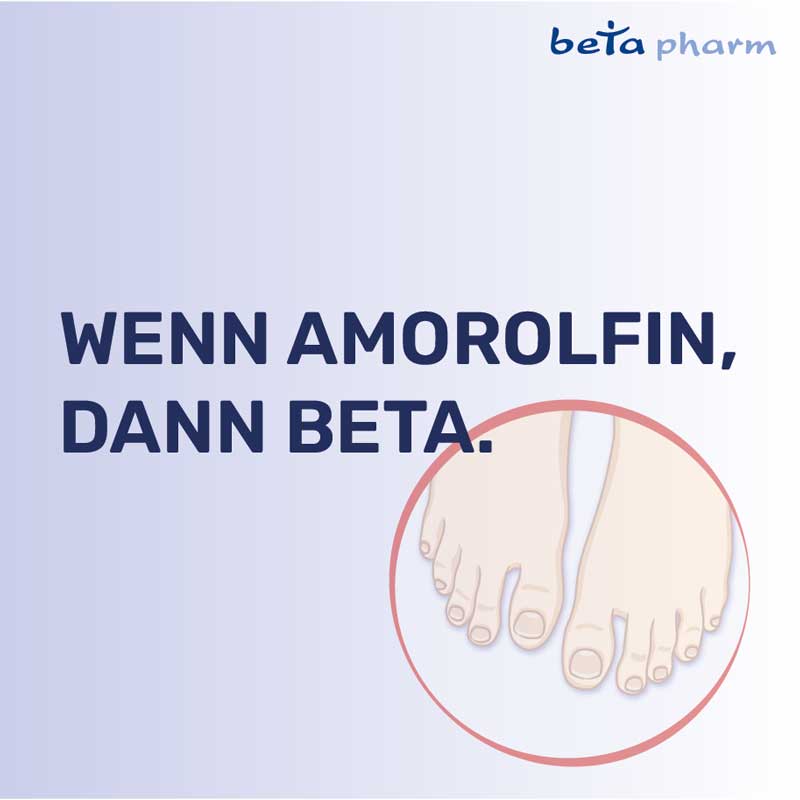 Amorolfin beta 50 mg/ml wirkstoffhaltiger Nagellack 3 ml Wirkstoffhaltiger Nagellack