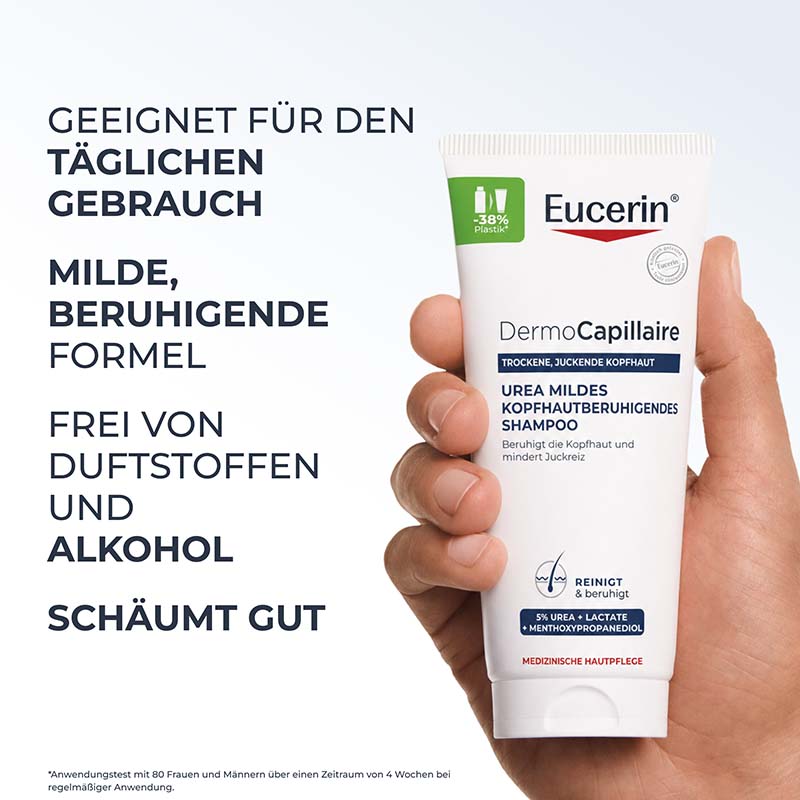 Eucerin DernoCapillaire UREA MILDES KOPFHAUTBERUHIGENDES SHAMPOO + 20% Rabatt* 200 ml Shampoo