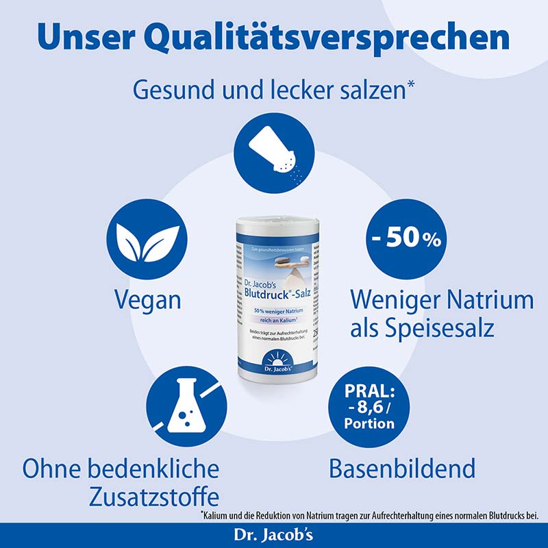 Dr. Jacob's Blutdruck-Salz mit Kalium Salzersatz