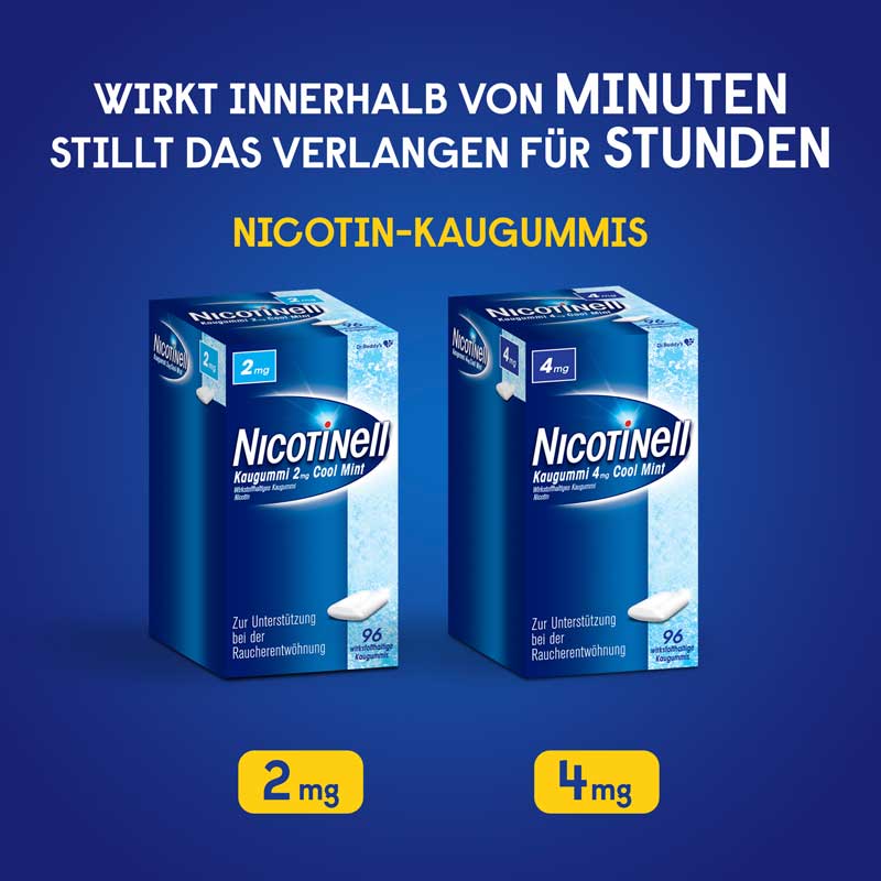 NICOTINELL 2mg Cool Mint 96 St Kaugummi